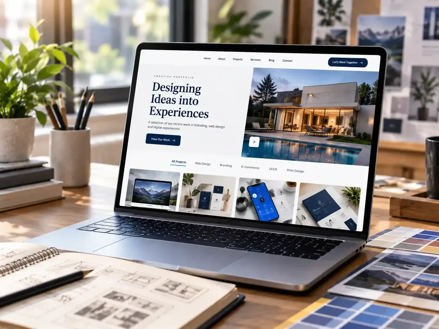 Portfolio website preview