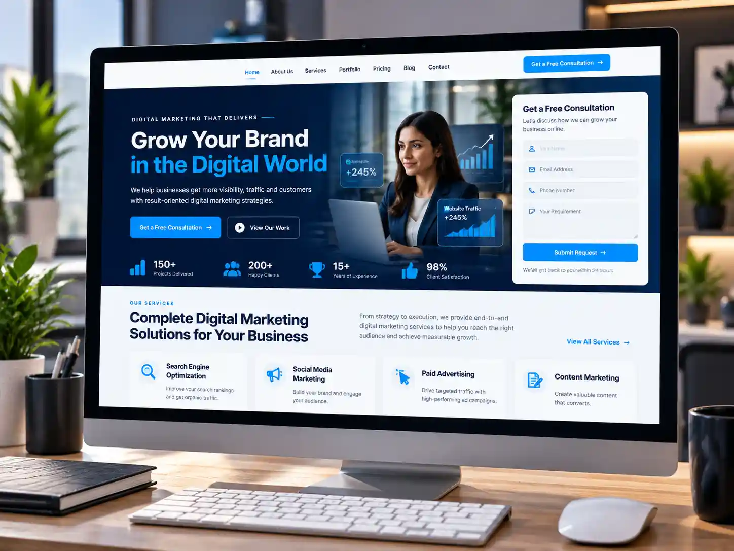 Landing pages that turn interest into enquiries